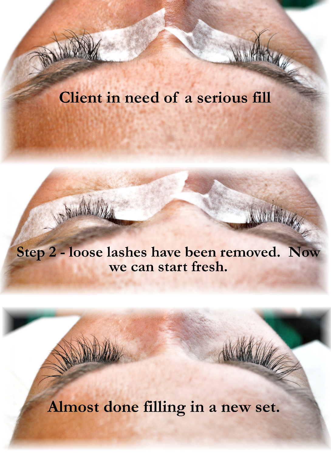 The Lash Boutique Before and after Eyelash Extensions