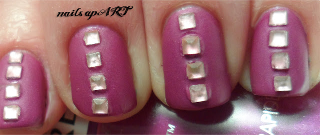 Purple and Pink Jewel Manicure