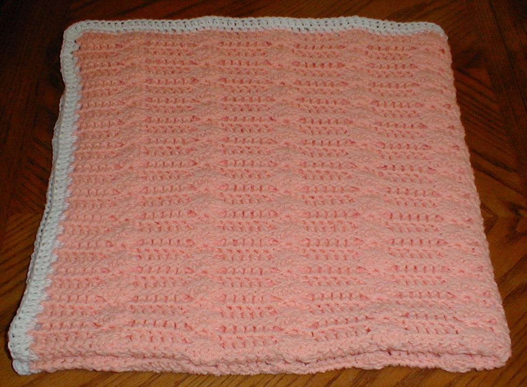 Karens Crocheted Garden of Colors Double Crochet Delight Baby Blanket