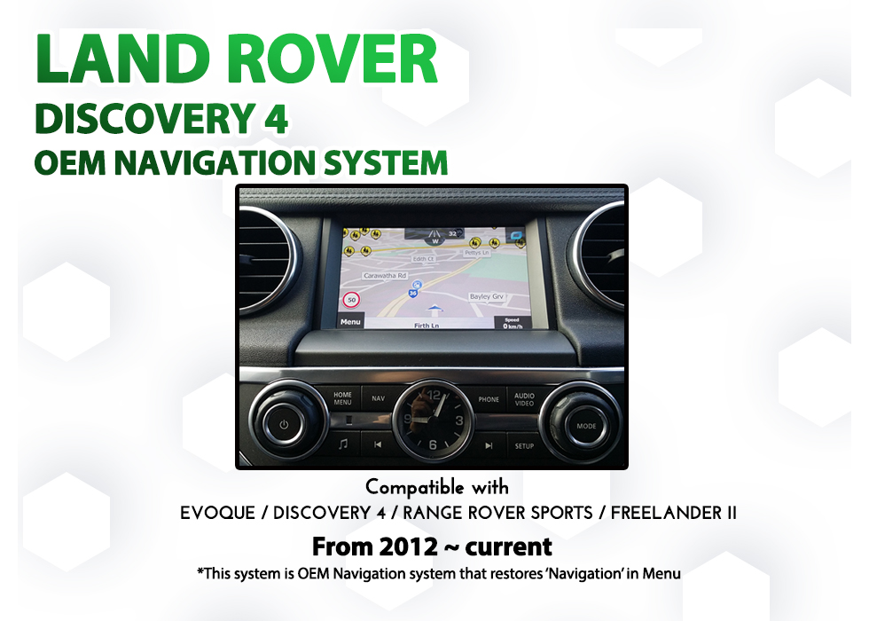 Land Rover Discovery 4 OEM GPS SAT NAV SYSTEM for 3rd Gen with 8