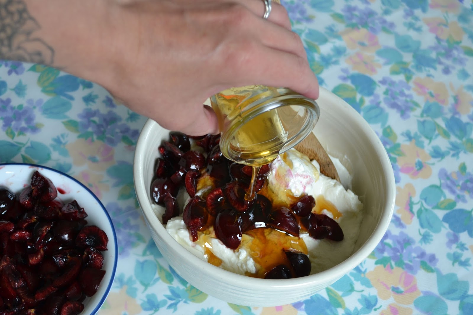 Attic Lace Homemade Honey & Cherry Frozen Yogurt