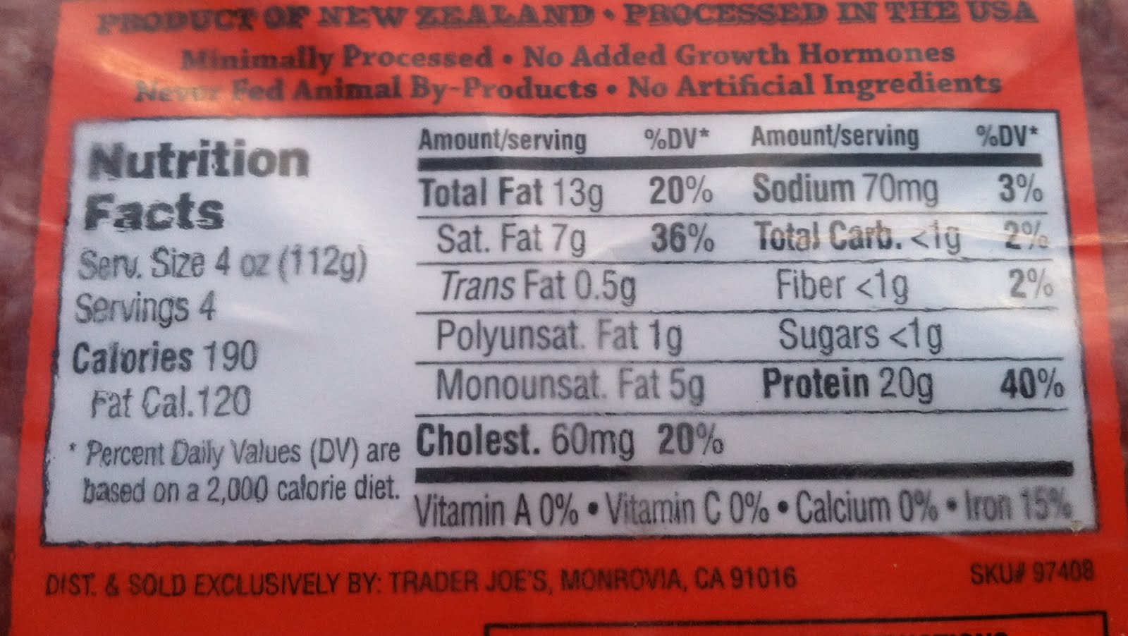 What's Good at Trader Joe's? Trader Joe's Grass Fed Angus Beef