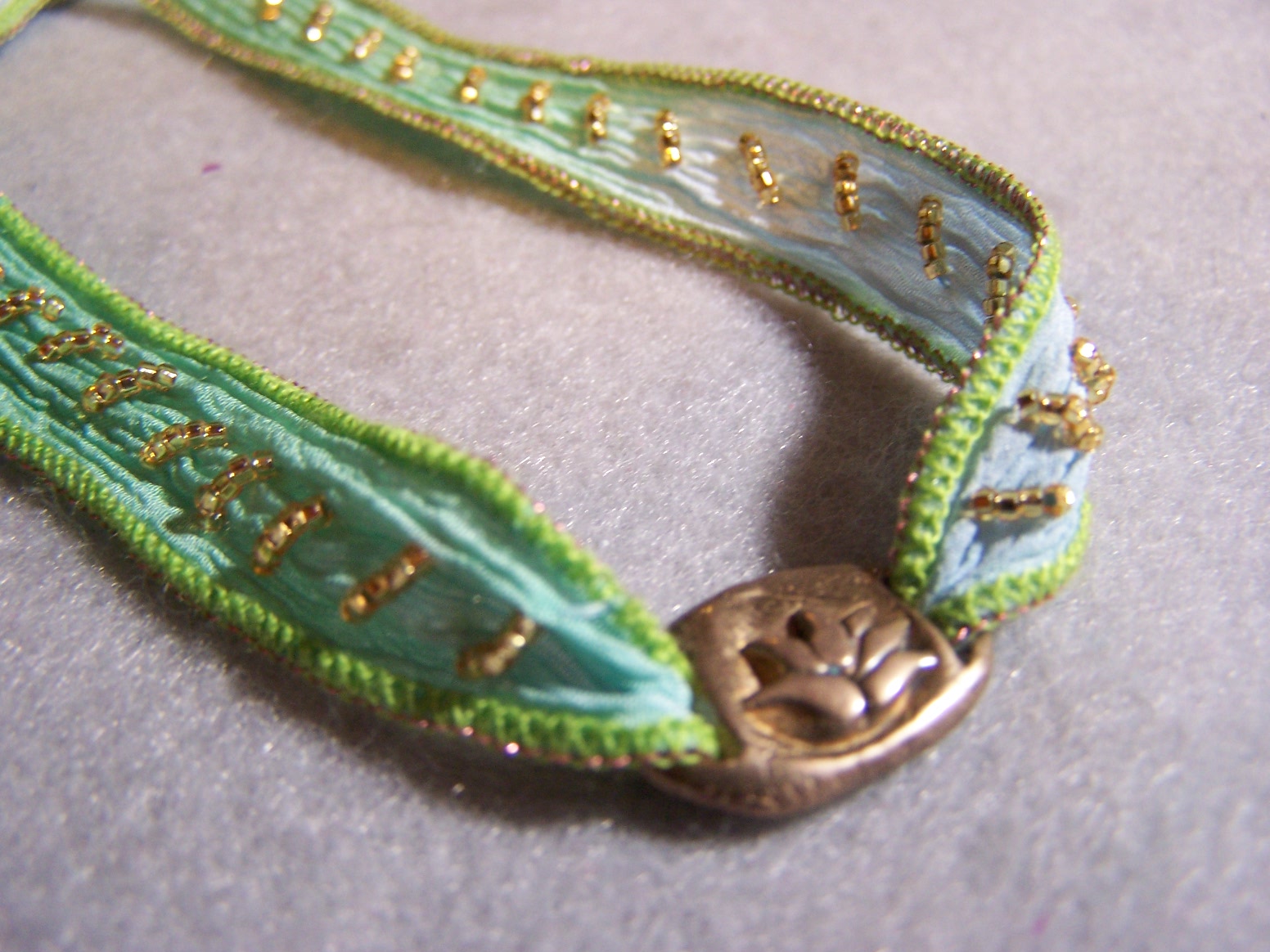 The Beaded Passion Ribbon necklaces