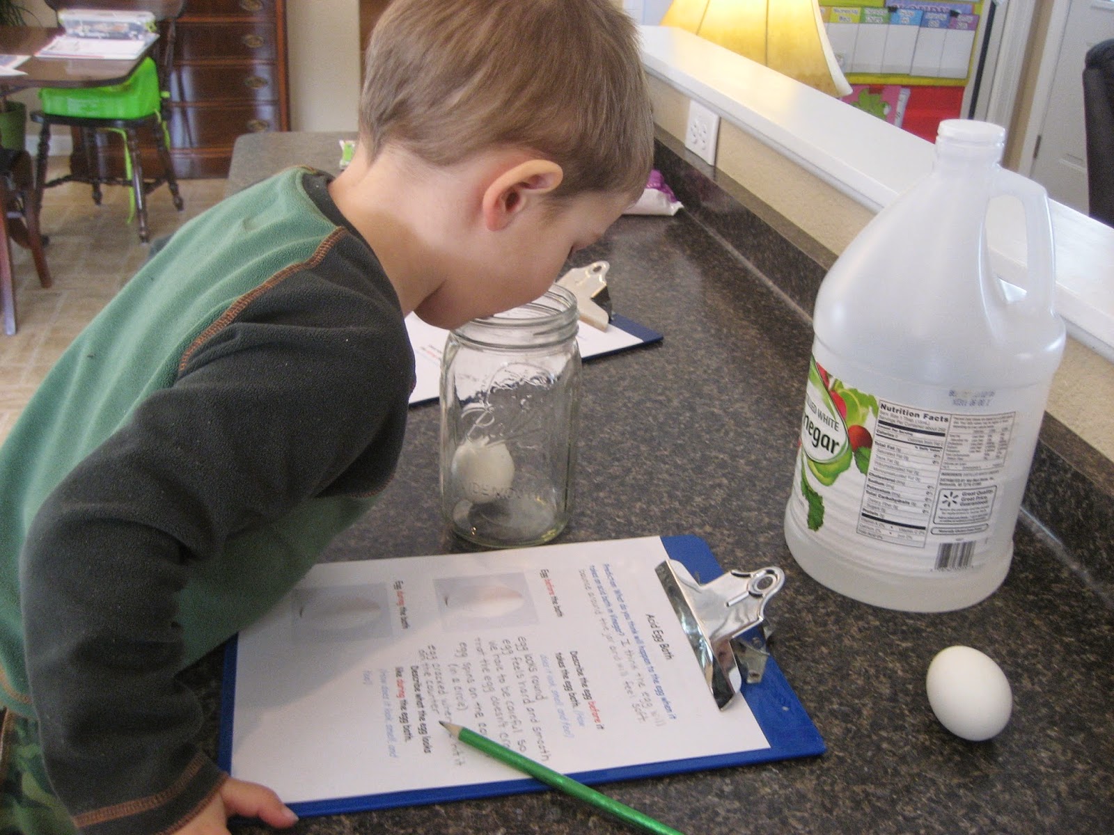 Living Our Homeschool Life: A Balancing Act Of Faith: Acid Egg Bath