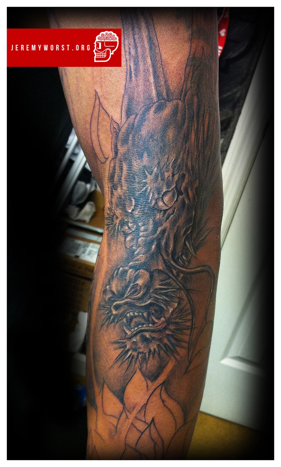 Forearm Dragon Tattoo