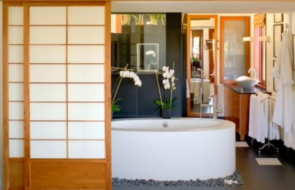 Baños en estilo japonés - Colores en Casa