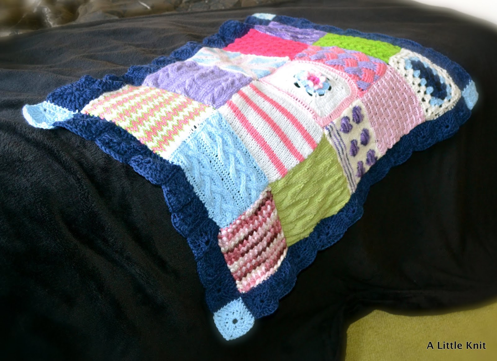 A Little Knit Patchwork Blanket