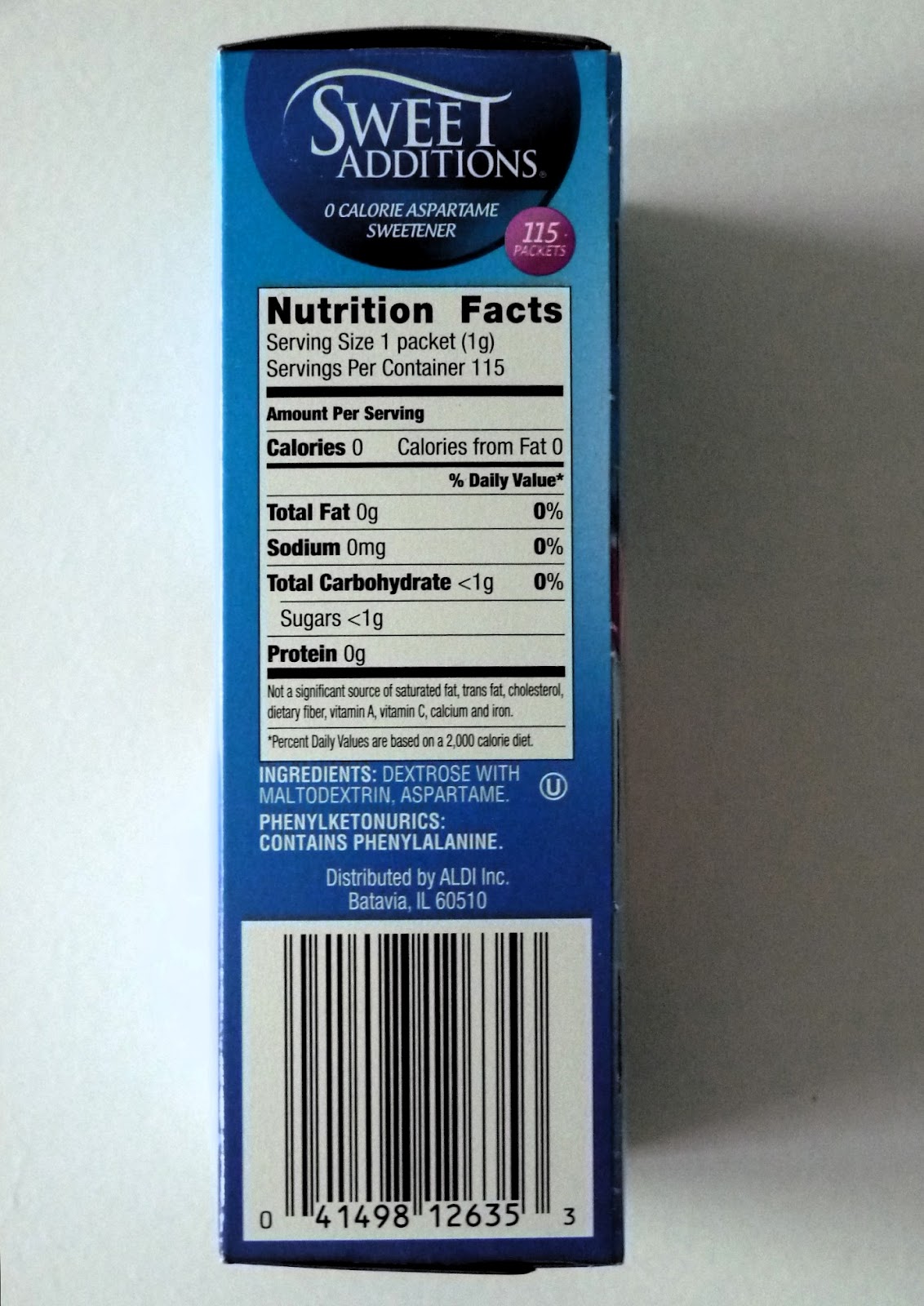 Aldi Product Reviews Sweet Additions Aspartame Sweetener