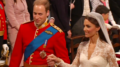 The weds, Prince William knowing smile. YouTube 2011.