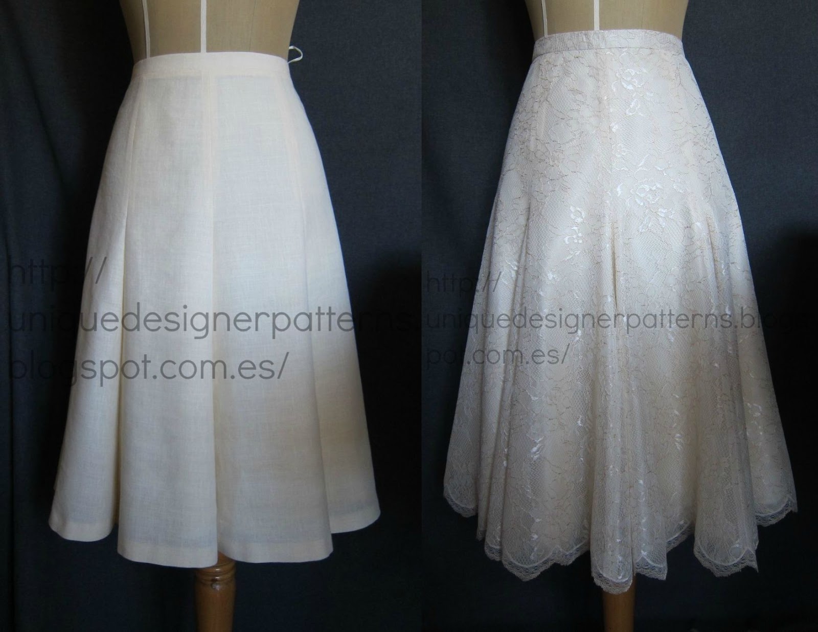 Sewing Pattern for the Addie 8 Gore Skirt 