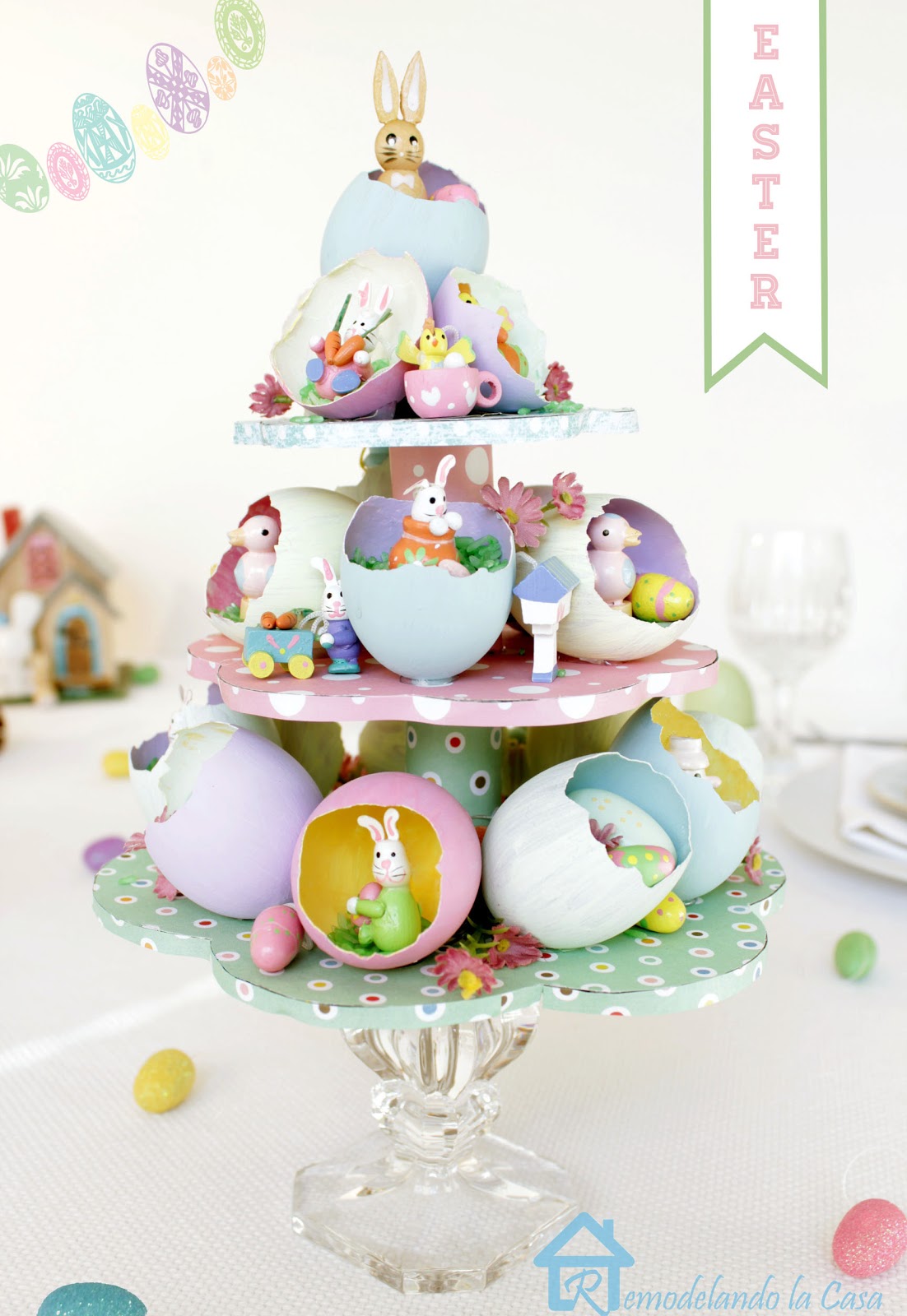 Remodelando la Casa Easter Egg Tree Centerpiece