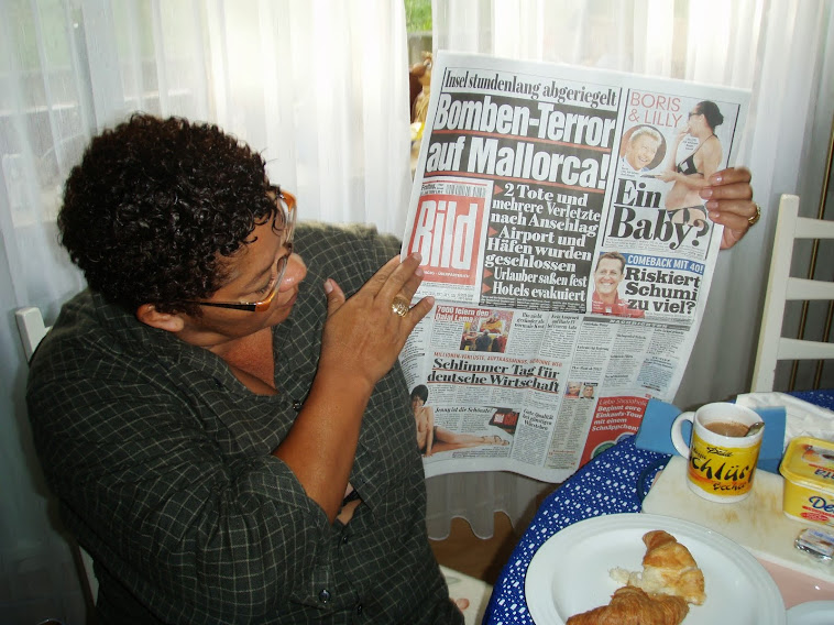 OLHANDO UM VERDADEIRO JORNAL ALEMÃO