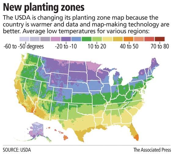Two Men and a Little Farm NEW 2012 USDA HARDINESS ZONE MAP