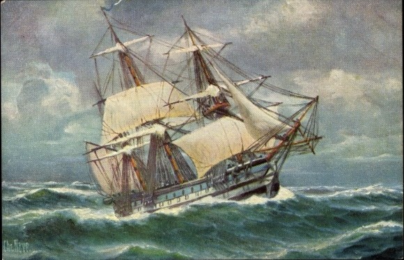 PoSeWe Maritime Bilder MARINEGALERIE 225 Französisches Kriegsschiff