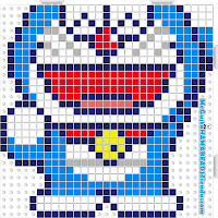 hama beads midi doraemon3