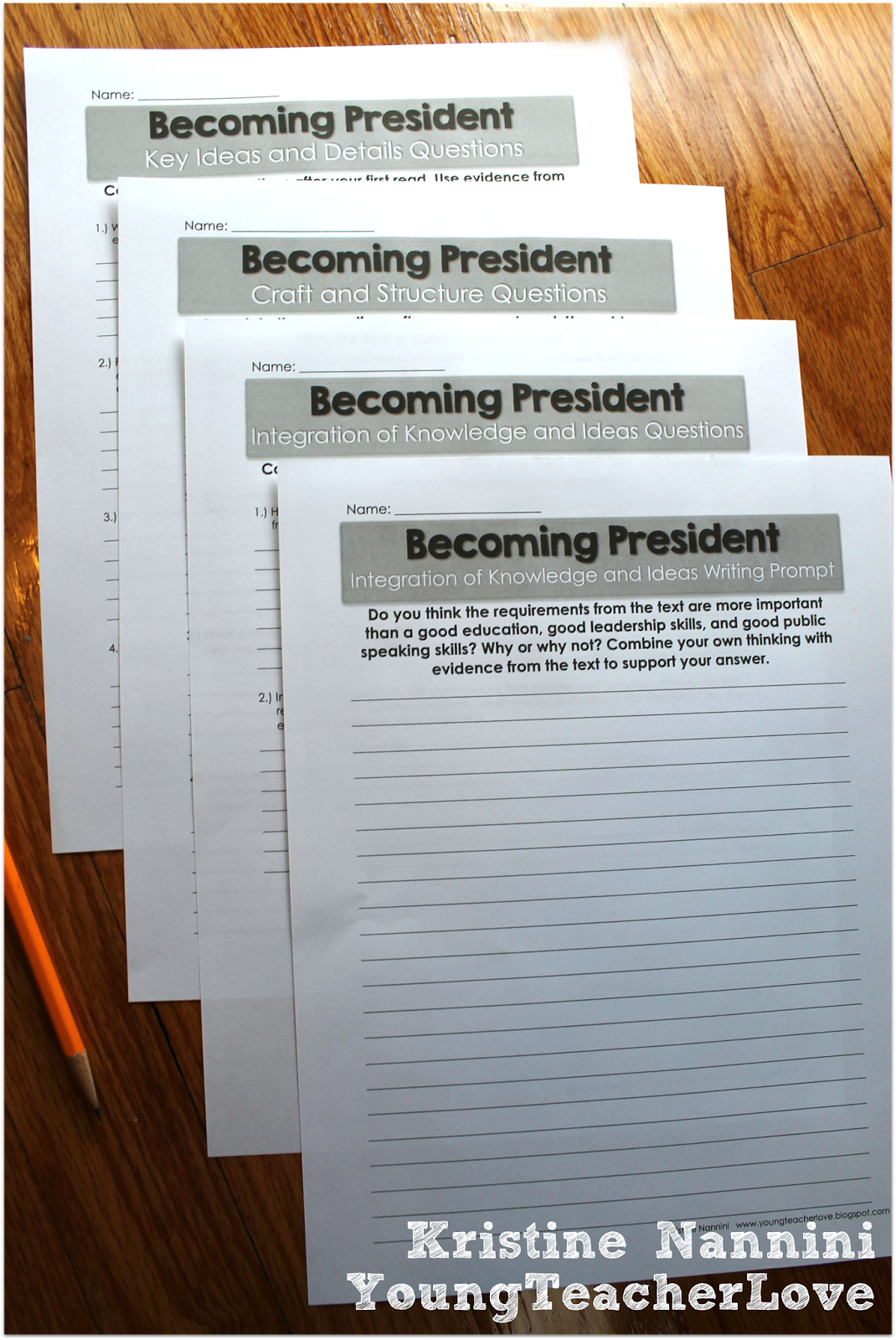 Presidents Day Close Reading Passages, Text-Dependent Questions & More- Young Teacher Love by Kristine Nannini