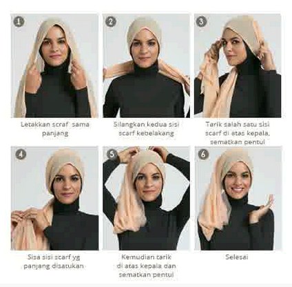 Kumpulan Tutorial Hijab Turban | sle hijab modern turban untuk kebaya danitailor Kumpulan Tutorial Hijab Turban | sle hijab modern turban untuk kebaya danitailor