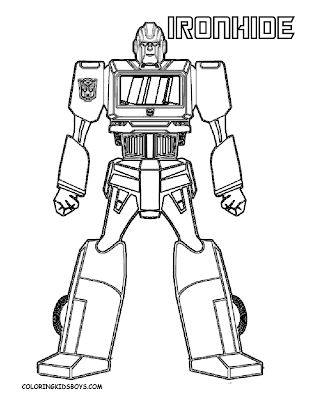 Transformers Ironhide Coloring sheet