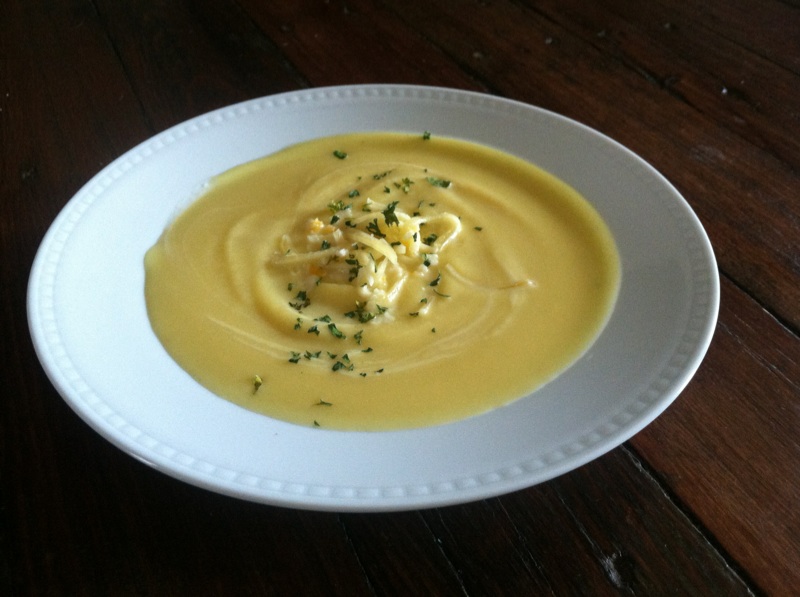 Bright Bold and Beautiful Savory Acorn Squash Soup