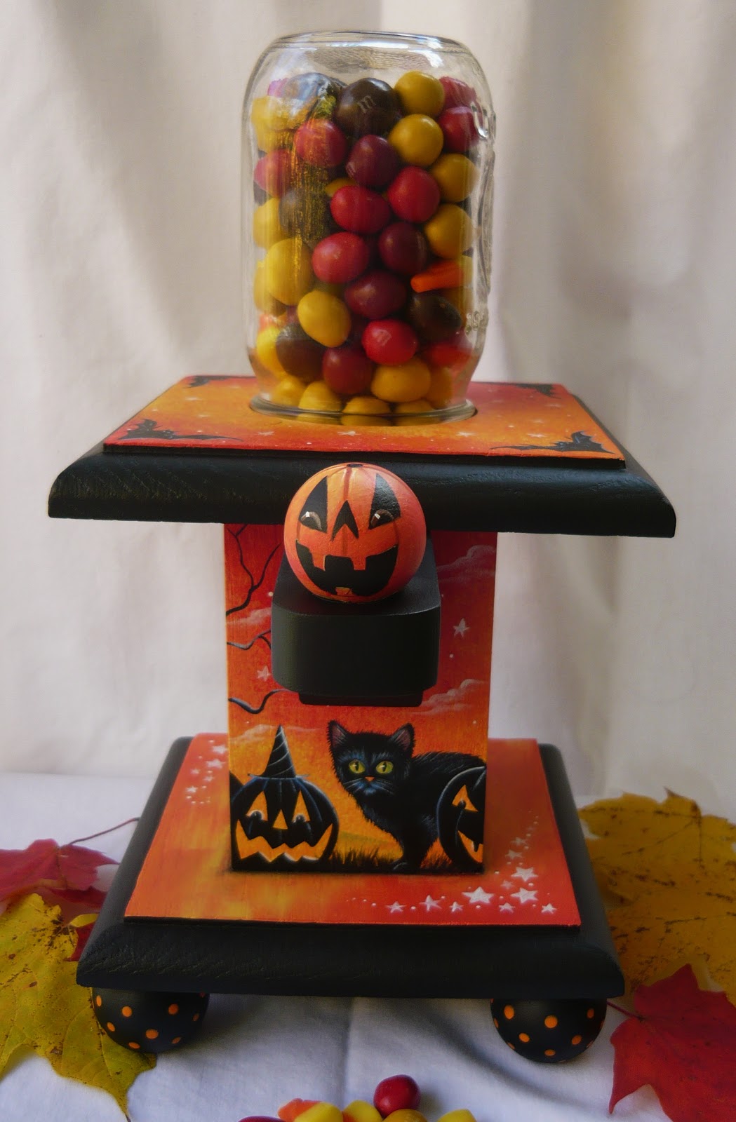 MAGIC BRUSH STUDIO OOAK Halloween Candy Dispenser on eBay tonight