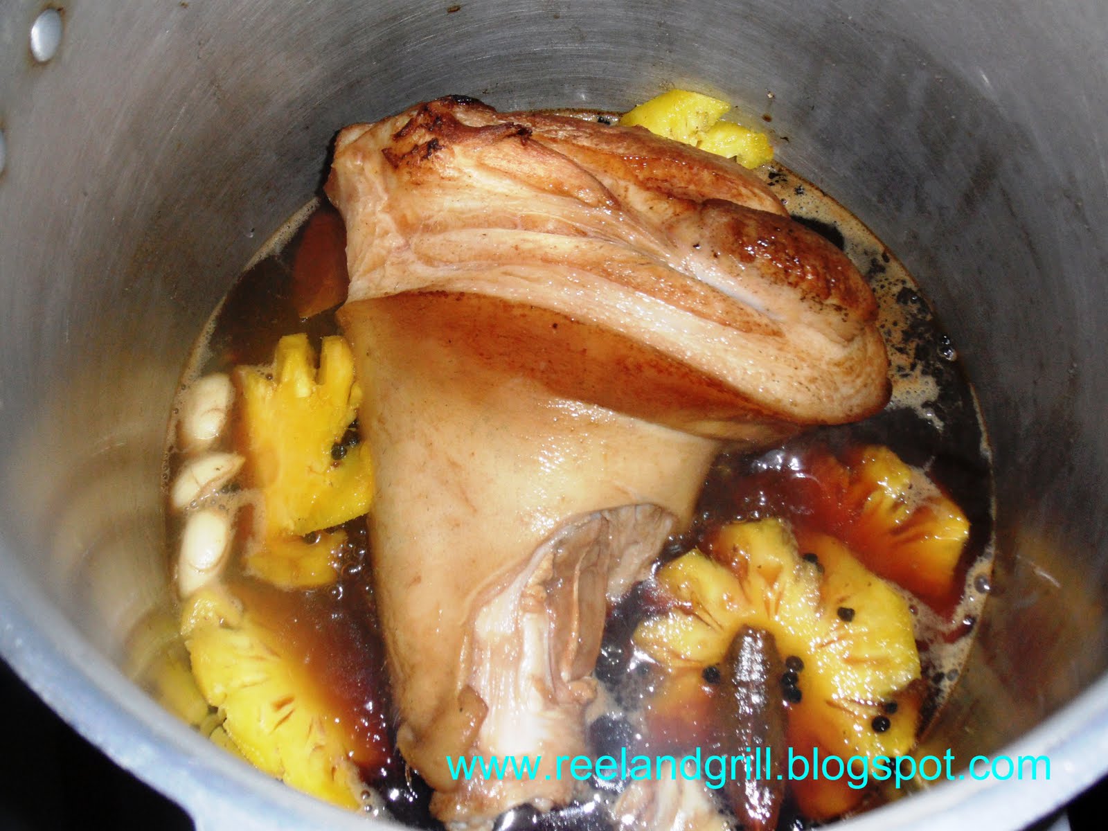 Reel and Grill Pata Hamonado (Pork Knuckle Cooked in Pineapple Juice