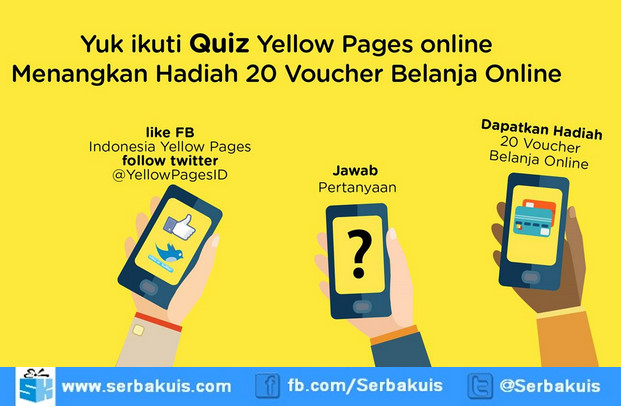 Kuis Temukan di Yellow Pages Berhadiah 20 Voucher Belanja Kuis Temukan di Yellow Pages Berhadiah 20 Voucher Belanja