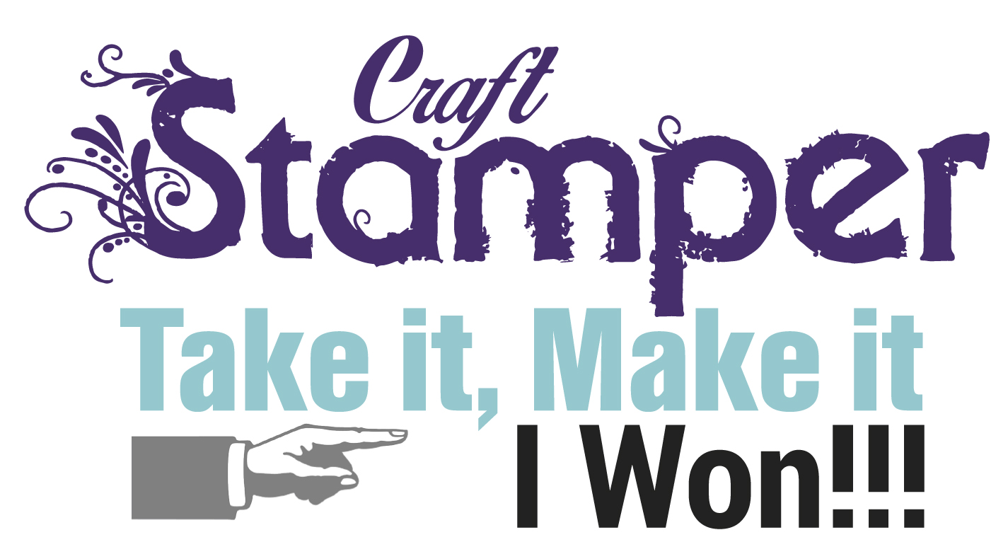 Incredibly proud and totally thrilled to be Craft Stamper TIMI Challenge Winner,August 2018