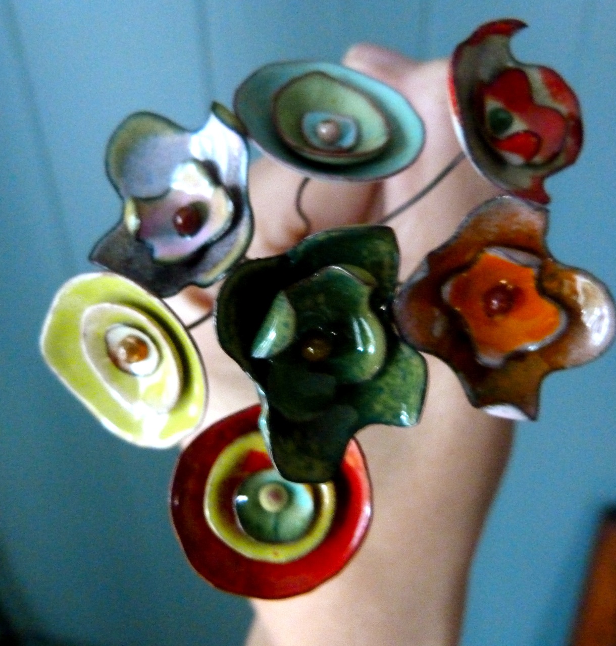 Enameled Flowers