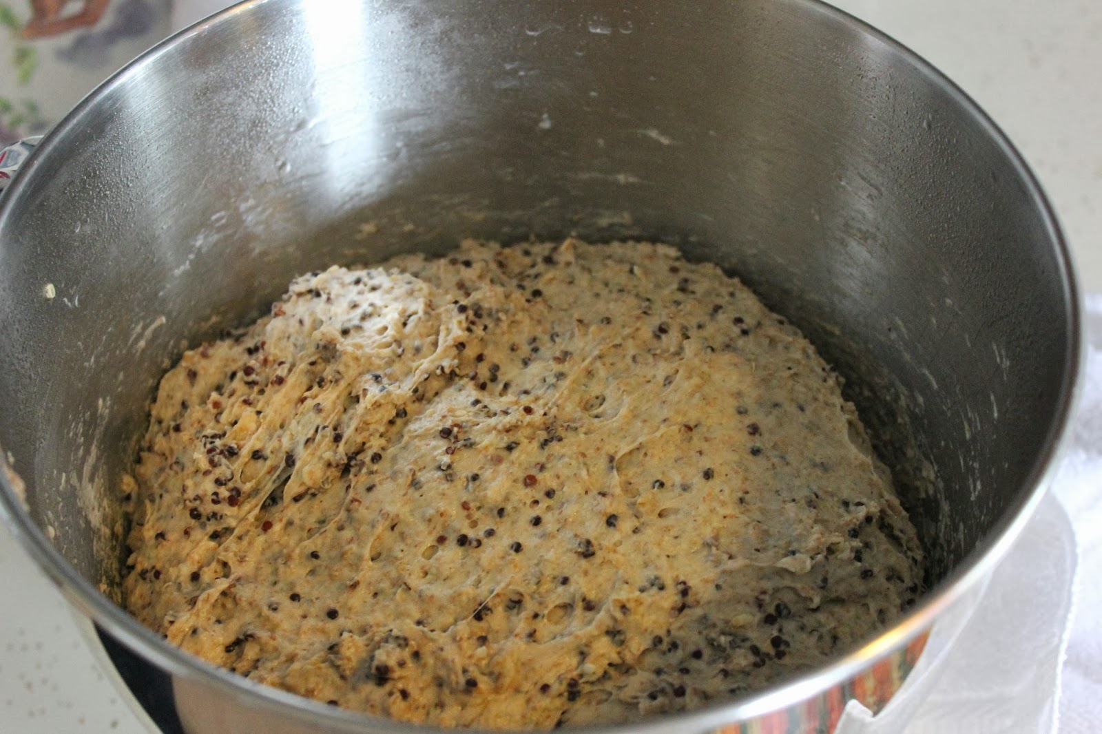 UnProcessing My World Dutch Oven Artisan Quinoa Bread