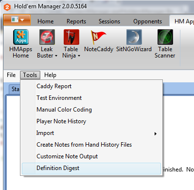 does holdem manager 2 print reports