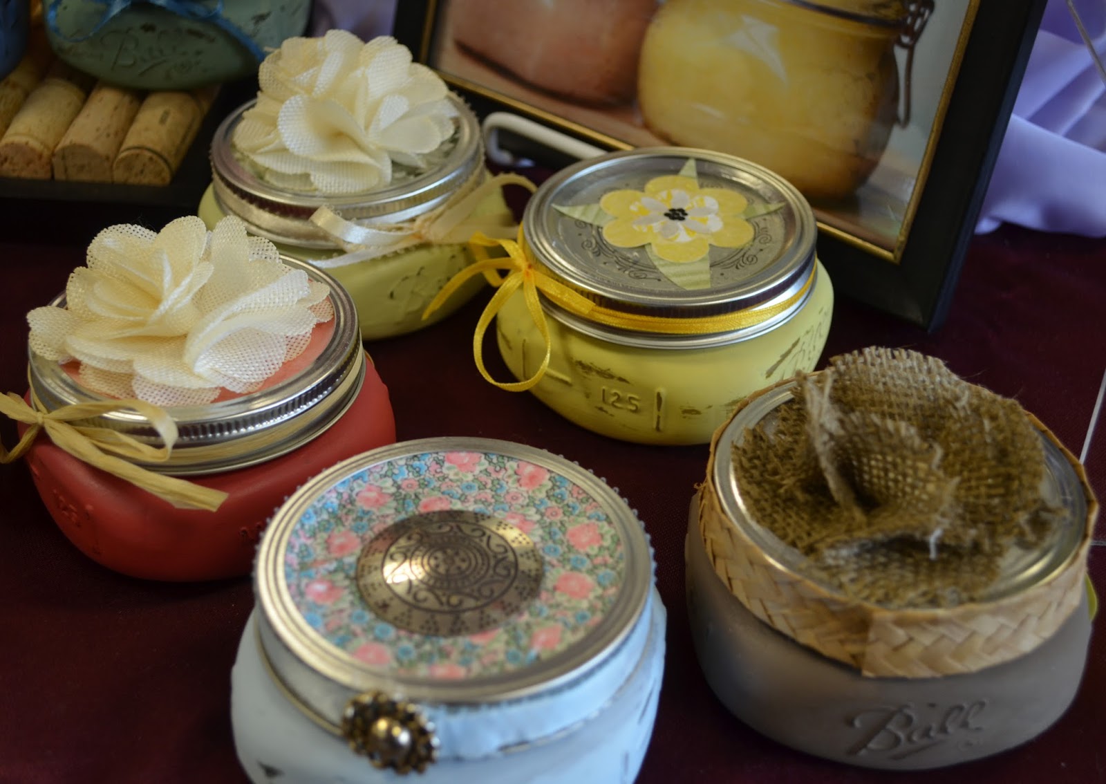 We Care Arts Chalk Vases and Sugar Scrubs in Mason Jars in our Gift Shop