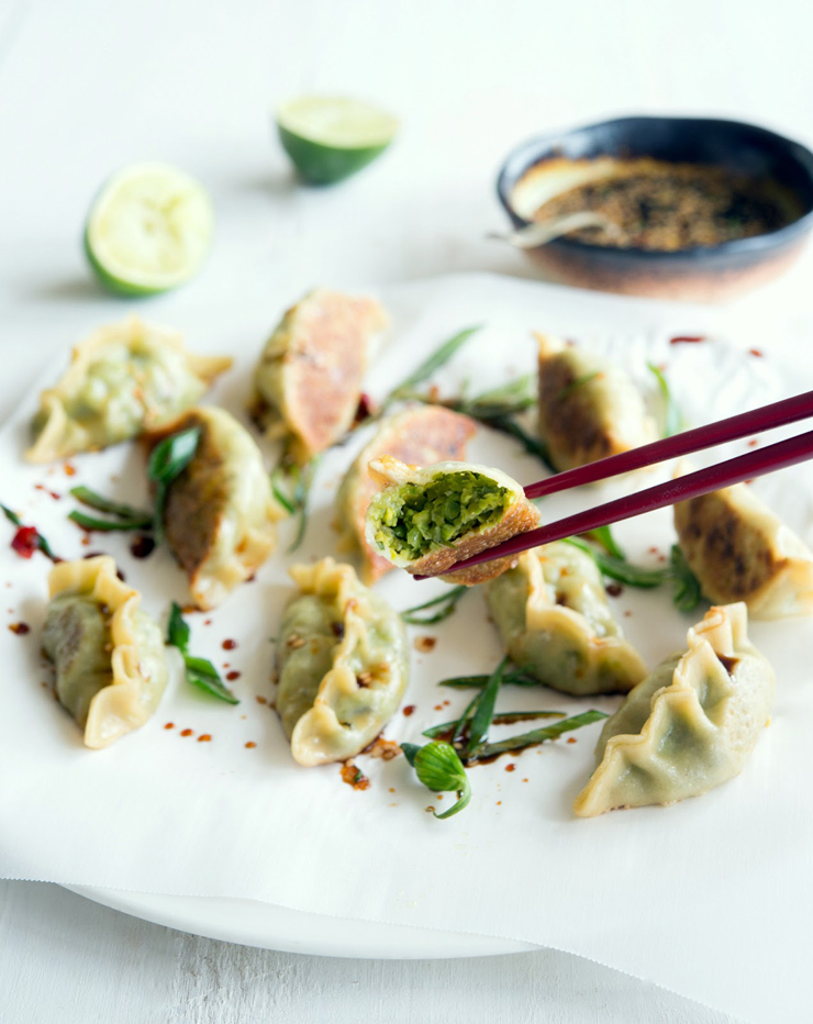 PanFried Fava Bean and Pea Dumplings WILD GREENS & SARDINES