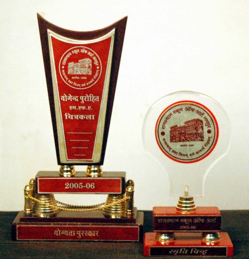 Academic Award From Rajasthan School of art , 2005-06