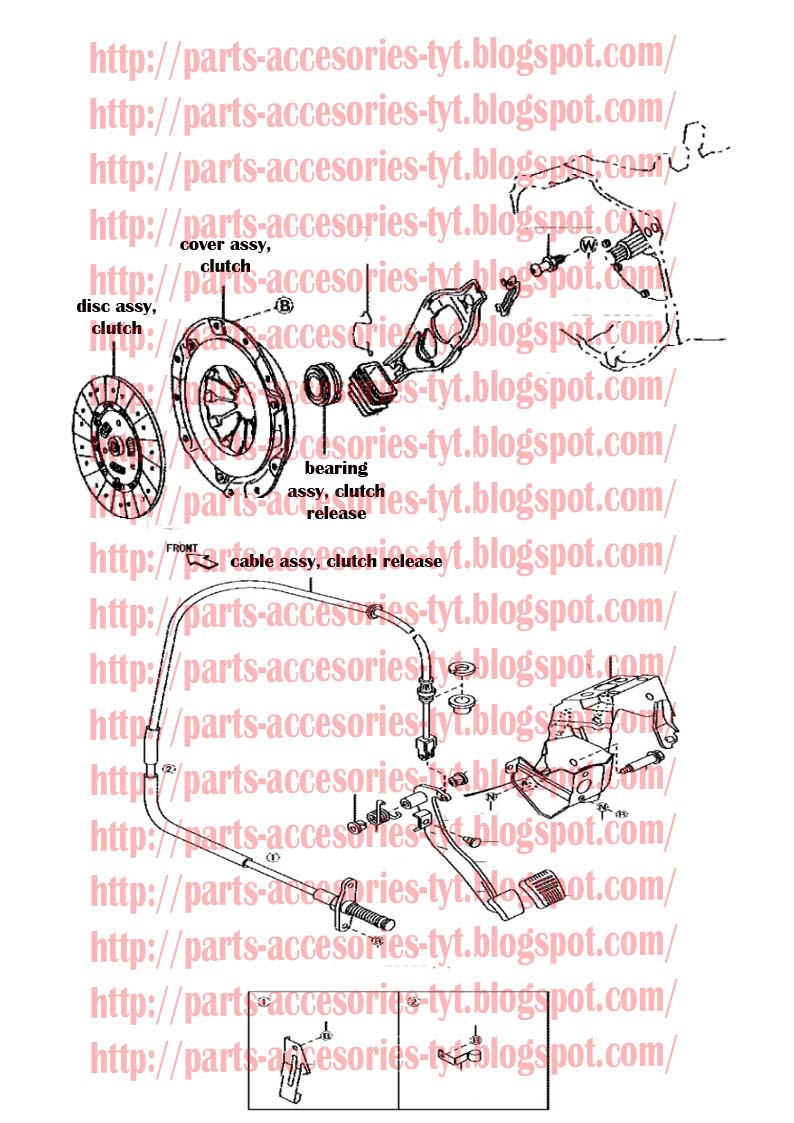 Parts Accesories TOYOTA Toyota Genuine Parts Clutch Set, Avanza 1.3