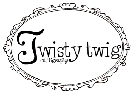 Twisty Twig Calligraphy