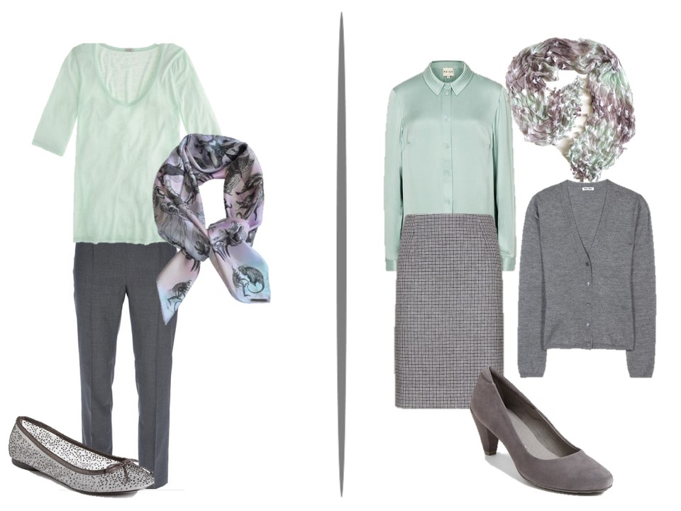 Chic Sightings Grey and Green The Vivienne Files