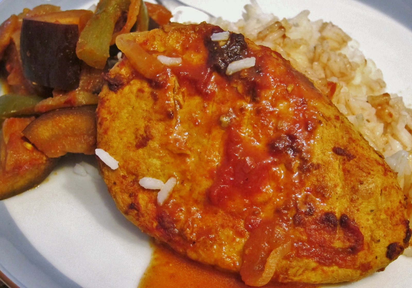 The Vegan Chronicle Chicken, Eggplant, and Tomato Curry