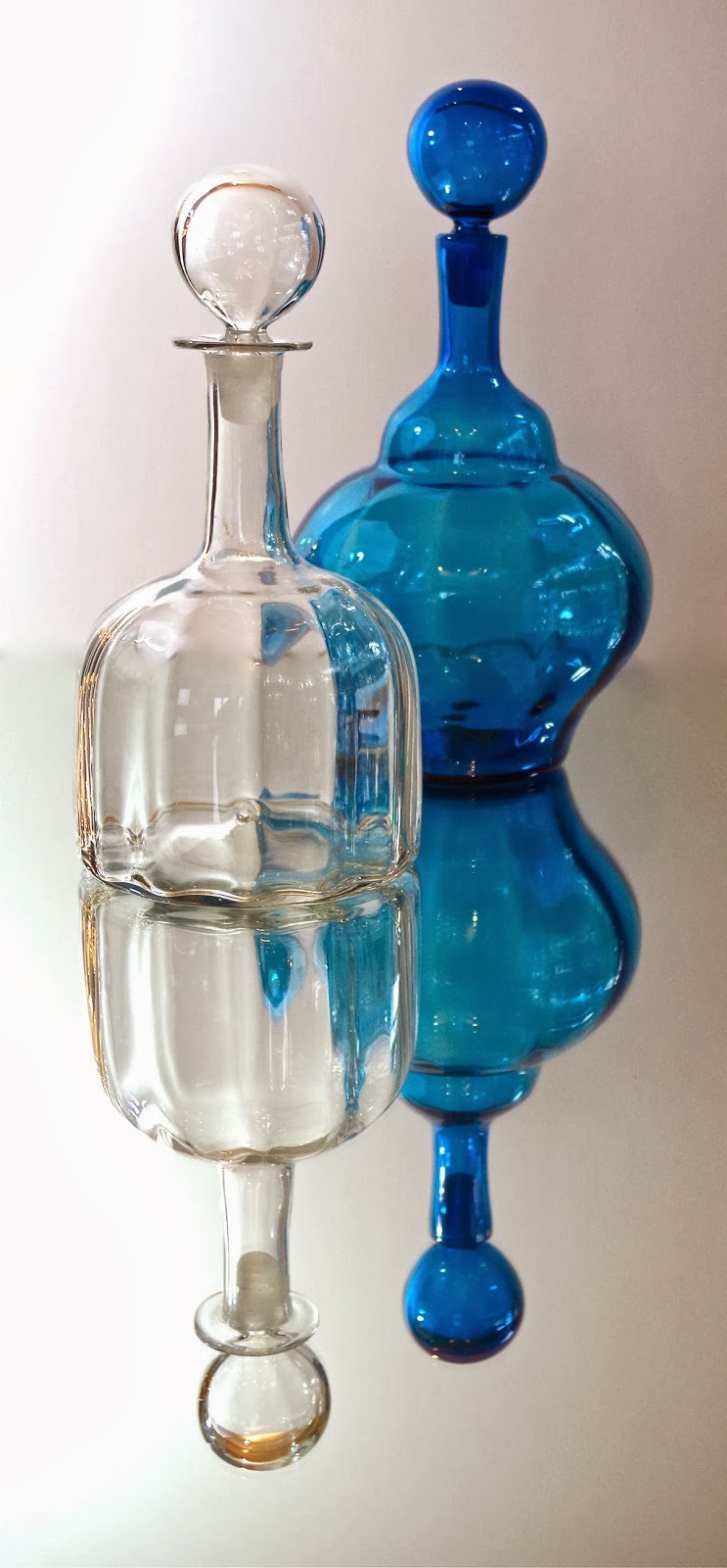 Heart of Glass Blenko Glass Myers decanters