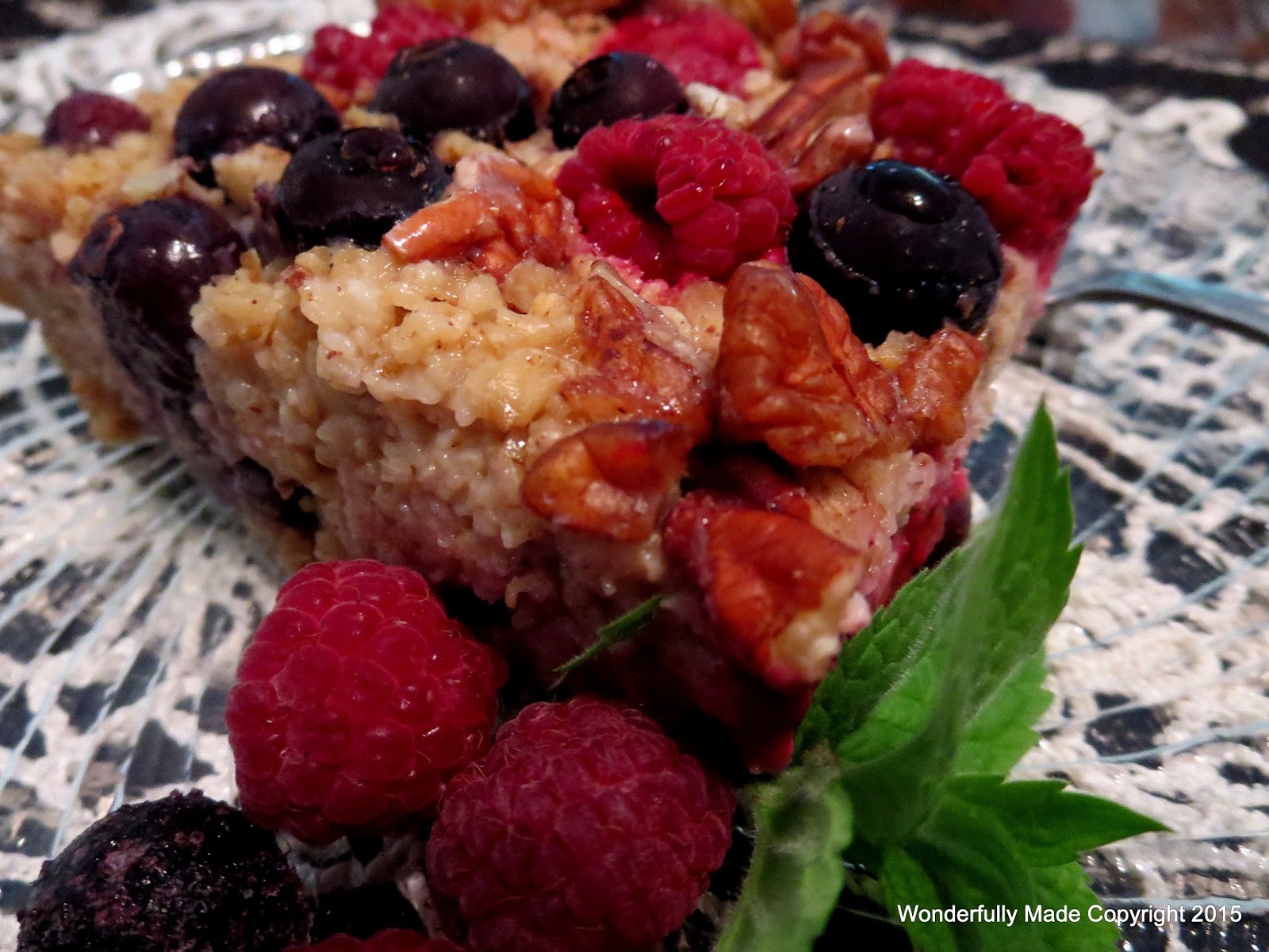 "Wonderfully Made" Baked Honey Berry Oatmeal