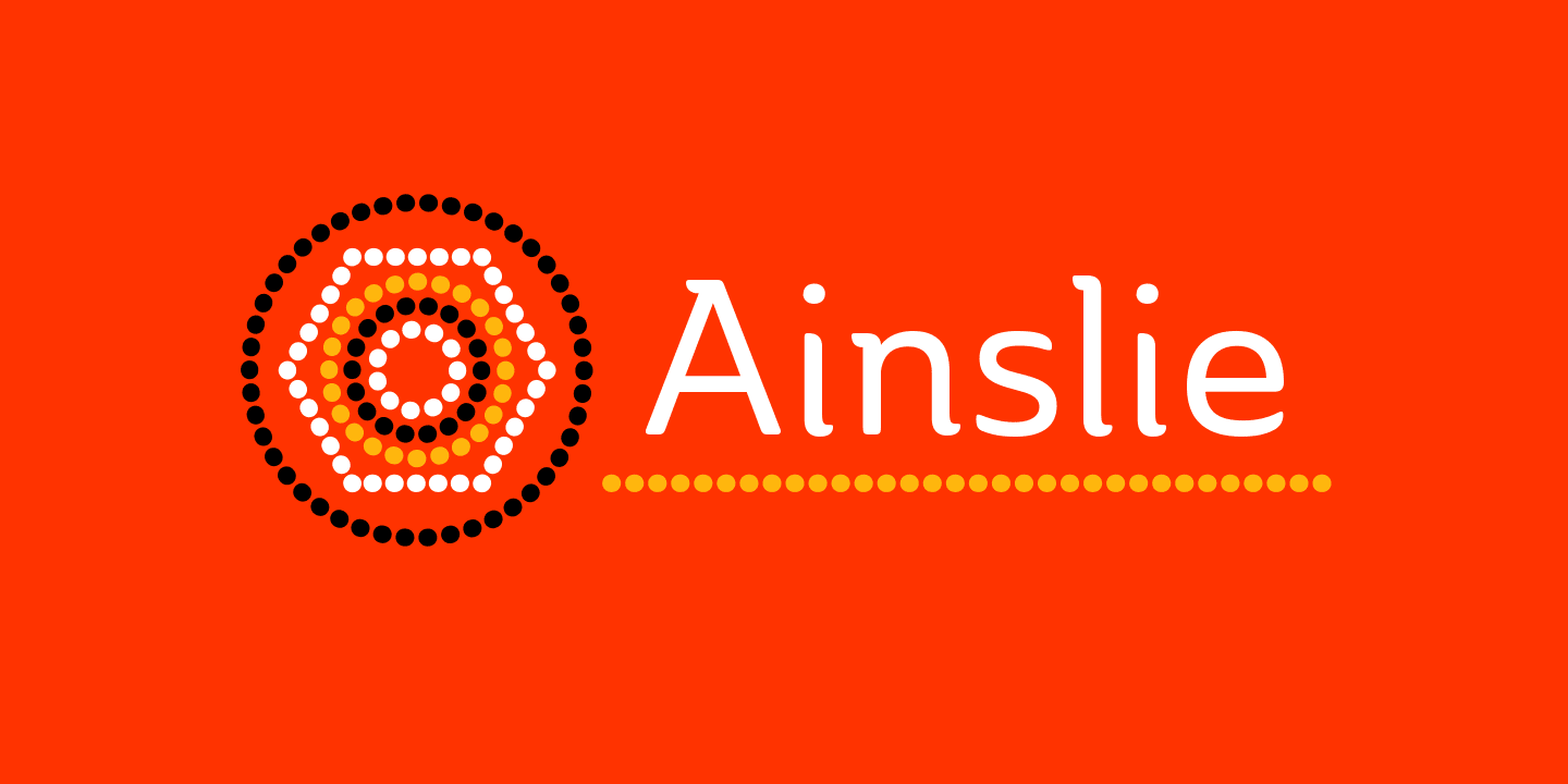 Introducing Ainslie, a semiserif inspired by the culture of Australia.