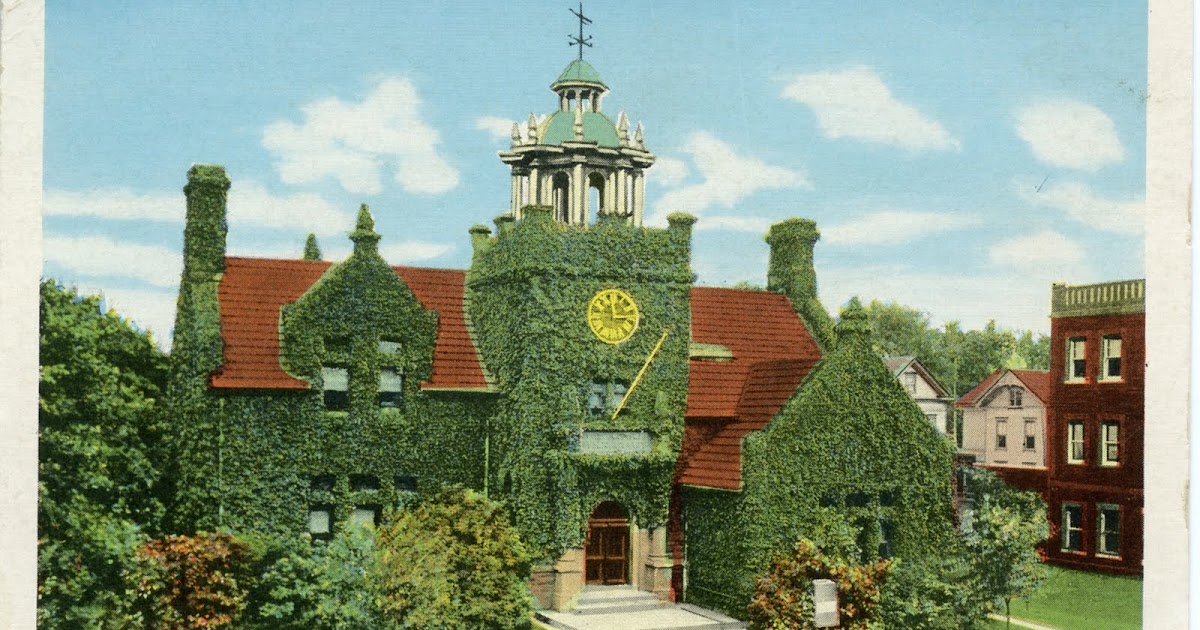 Library Postcards Johnson Public Library, Hackensack, New Jersey