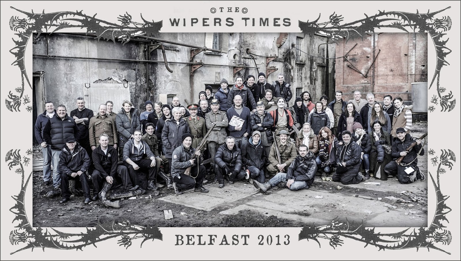 Nick Newman Cartoonist Cast and crew of The Wipers Times