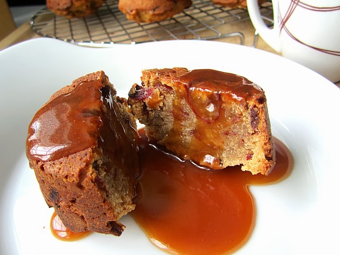 Sticky Date Puddings w/ Salted Caramel Sauce