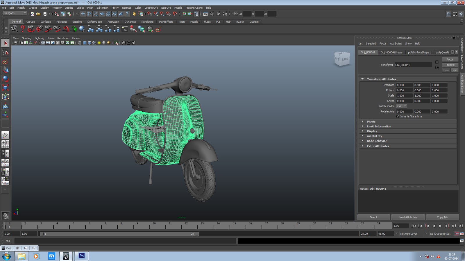 Animtion Tut Converting Triangulate 3d Model Into Quads Polygon