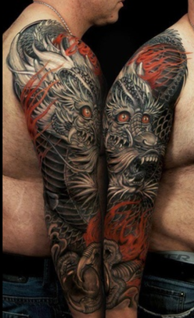 arm tattoos,3d tattoos