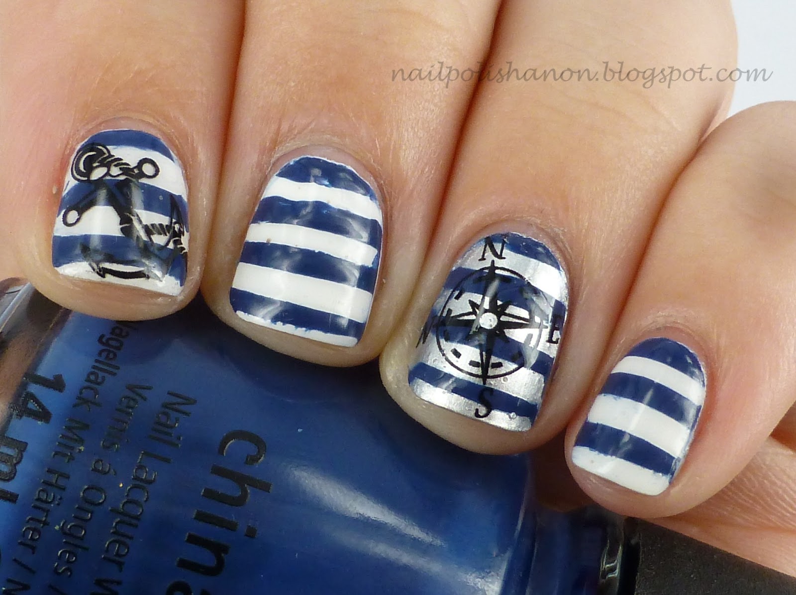 Nail Polish Anon Nautical Nails