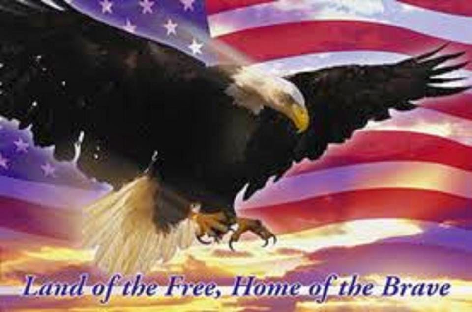 LAND OF THE FREE AND THE  HOME OF THE BRAVE