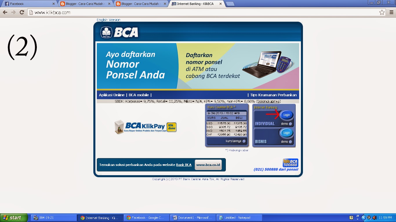 Cara Registrasi KlikBCA di ATM Akuntansi dan Ms. Office Cara Registrasi KlikBCA di ATM Akuntansi dan Ms. Office