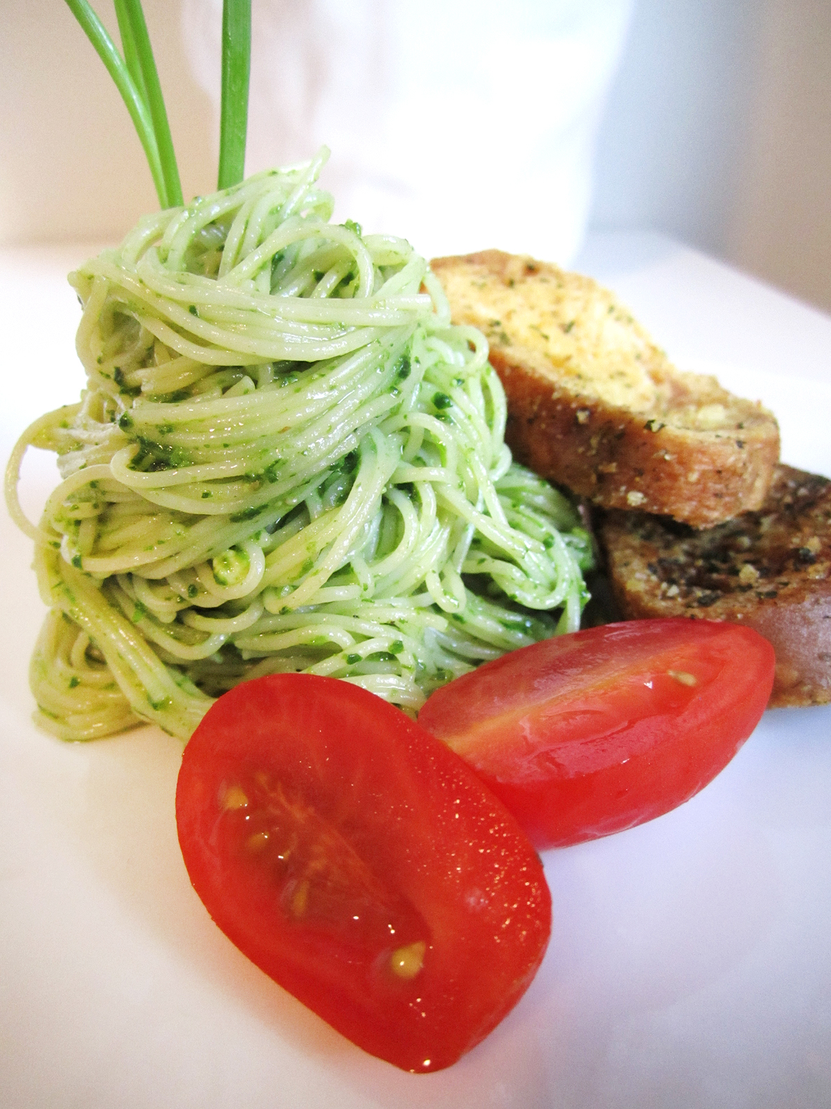 MadeForJen Angel Hair with Pesto