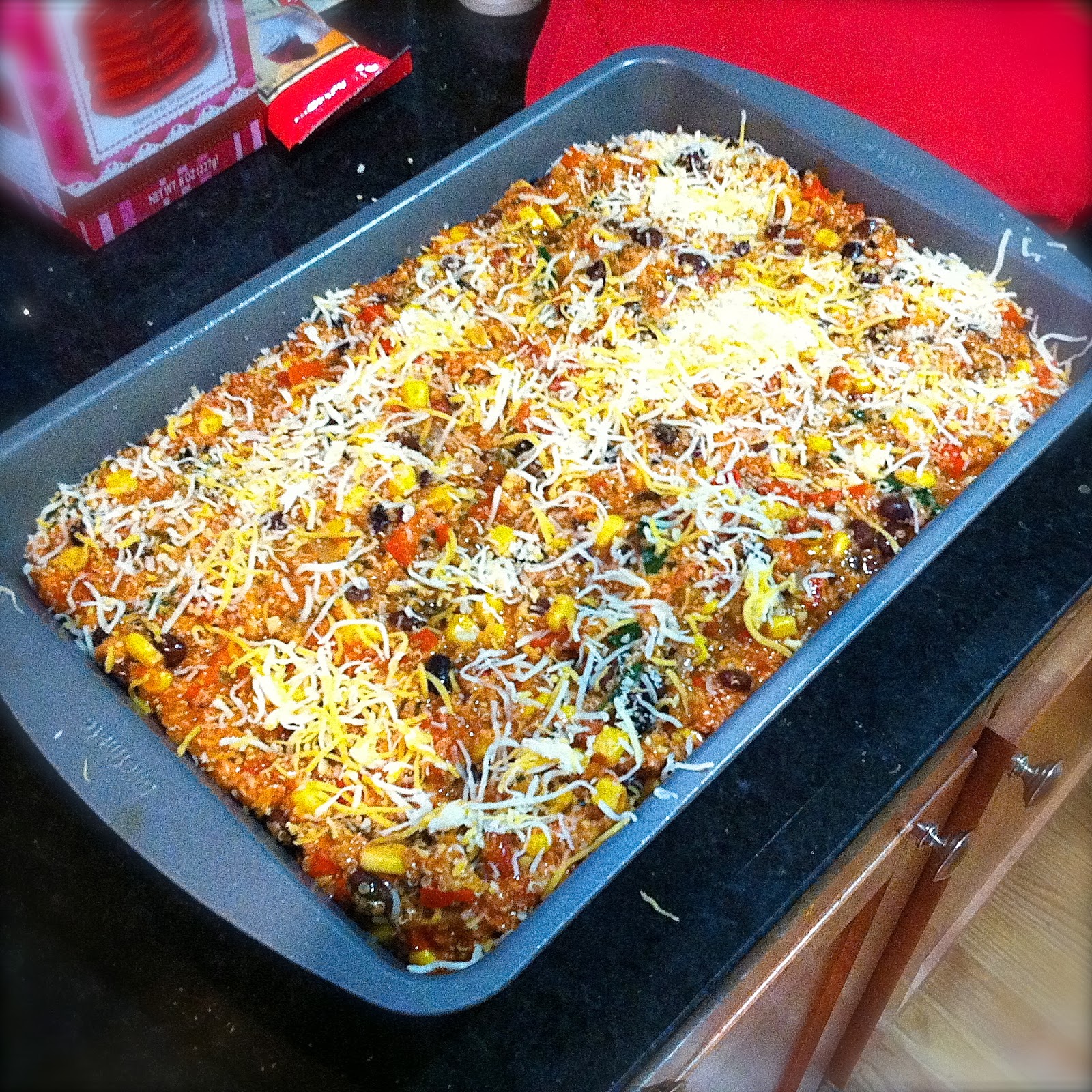 BinomialBaker Quinoa Enchilada Casserole